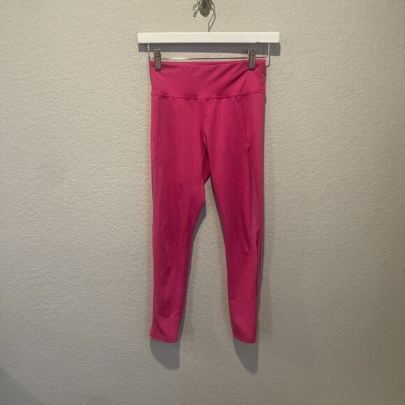 Old Navy Girls leggings Large active pink go dry 10 12 Athletic - Picture 2 of 11